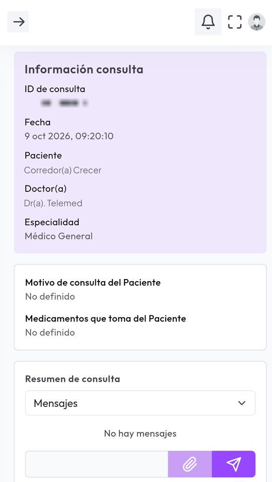 Paso 5: Escríbale al médico por chat